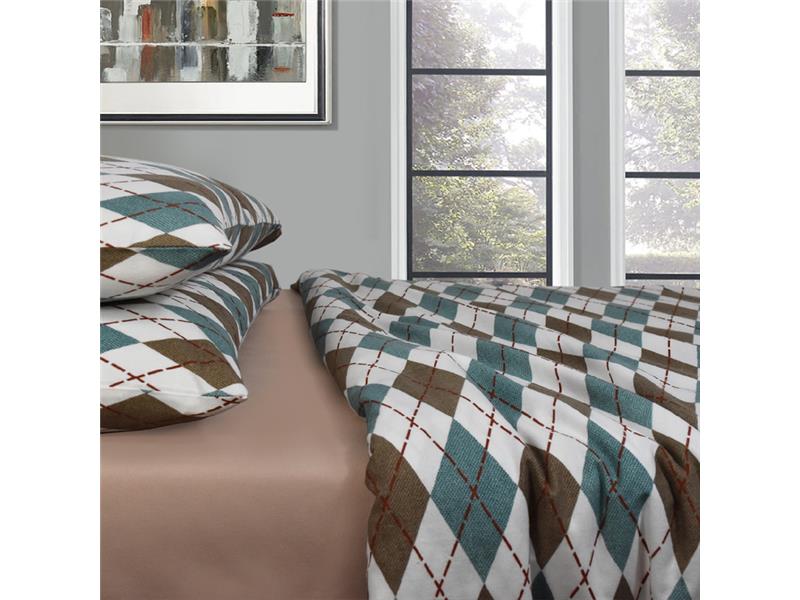 ΝΕΧΤ 3204 ΣΕΤ ΣΕΝΤΟΝΙΑ ΦΑΝΕΛΑ 100%CΟΤ. 240Χ260 ΑQUΑ  4ΤΕΜ