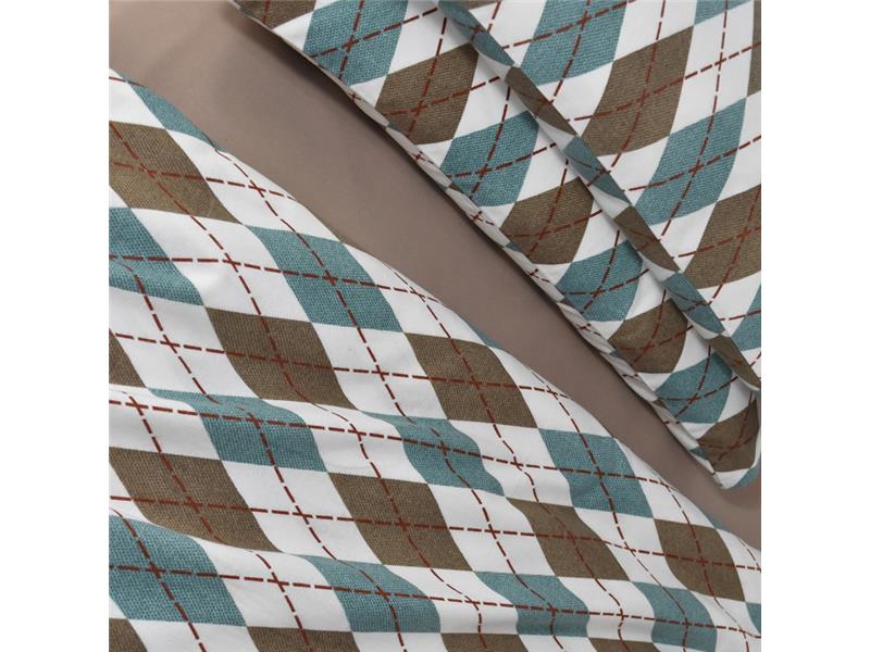 ΝΕΧΤ 3204  ΣΕΤ ΣΕΝΤΟΝΙΑ ΦΑΝΕΛΑ 100%CΟΤ. 170Χ240  ΑQUΑ 3ΤΕΜ