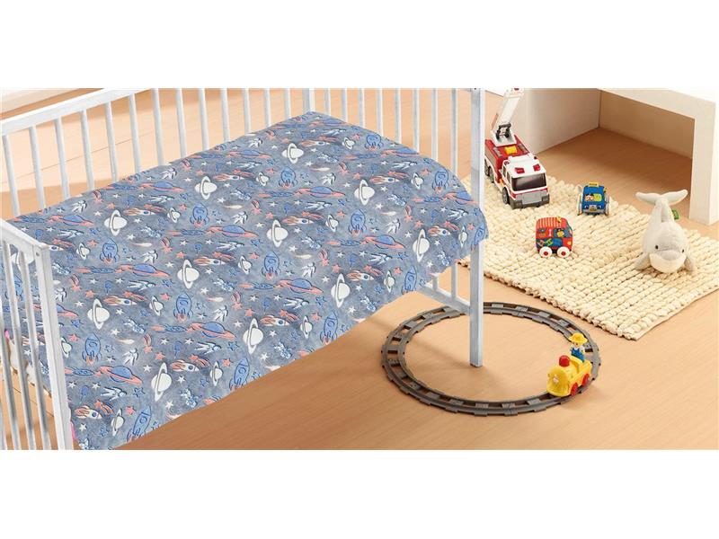 Κουβέρτα Fleece φωσφορίζουσα Galaxy 110X140 100% Polyester