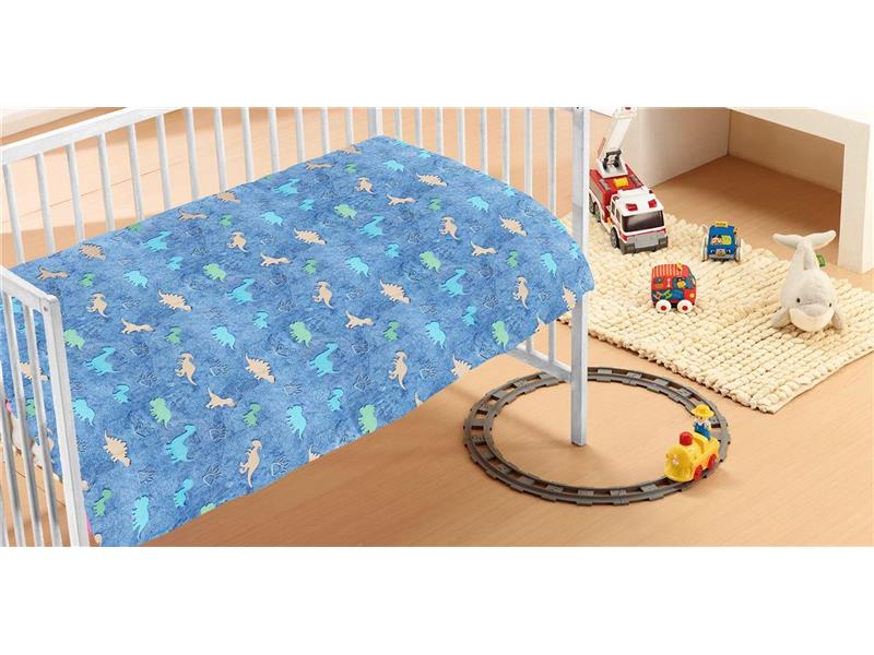 Κουβέρτα Fleece φωσφορίζουσα Dinosaur 70X110 100% Polyester