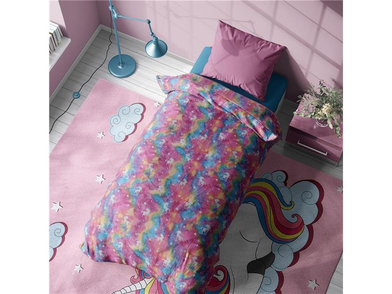 Κουβέρτα Fleece φωσφορίζουσα Unicorn 160Χ220 100% Polyester