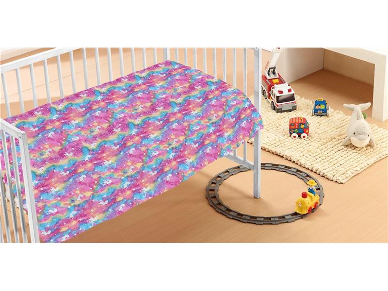Κουβέρτα Fleece φωσφορίζουσα Unicorn 70X110 100% Polyester