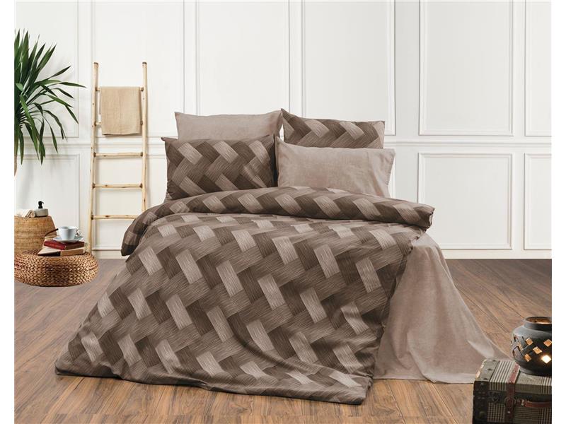 ΣΕΝΤΟΝΙΑ ΕΜΠΡΙΜΕ ΣΕΤ 3 τεμ Αλκμήνη 451 160X240 Beige 70/30 Cott/Pol
