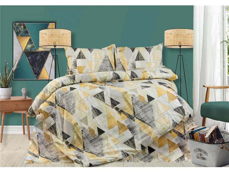 ΣΕΝΤΟΝΙΑ ΕΜΠΡΙΜΕ ΣΕΤ 4 τεμ Geometrical 333 220X240 Beige 100% Cotton Flannel
