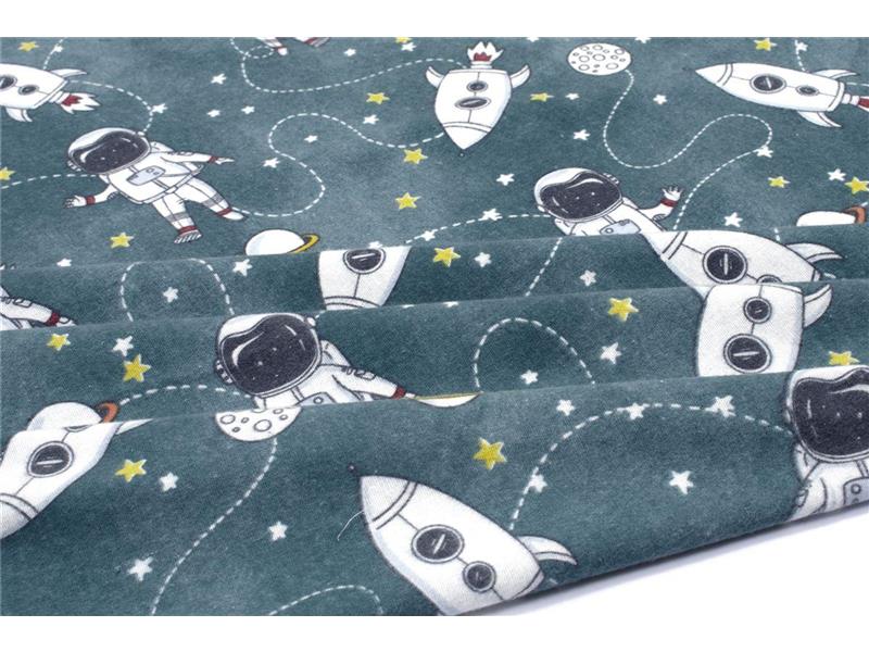 ΣΕΝΤΟΝΑΚΙ ΛΙΚΝΟΥ bebe Galaxy Travel 91 80X110 Petrol 100% Cotton Flannel
