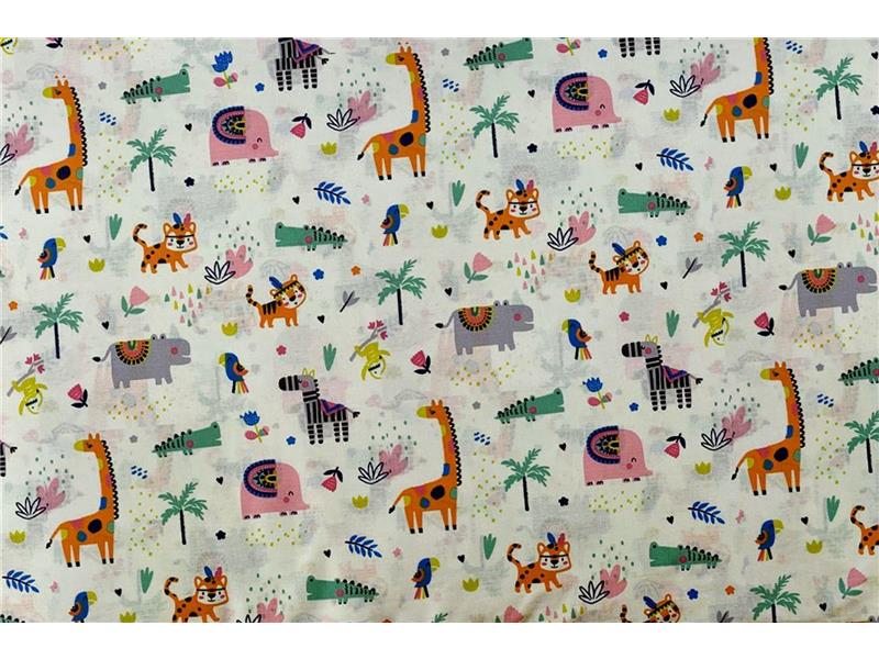 ΣΕΝΤΟΝΑΚΙ ΛΙΚΝΟΥ bebe Zoo 556 80X110 White-Multi 100% Cotton