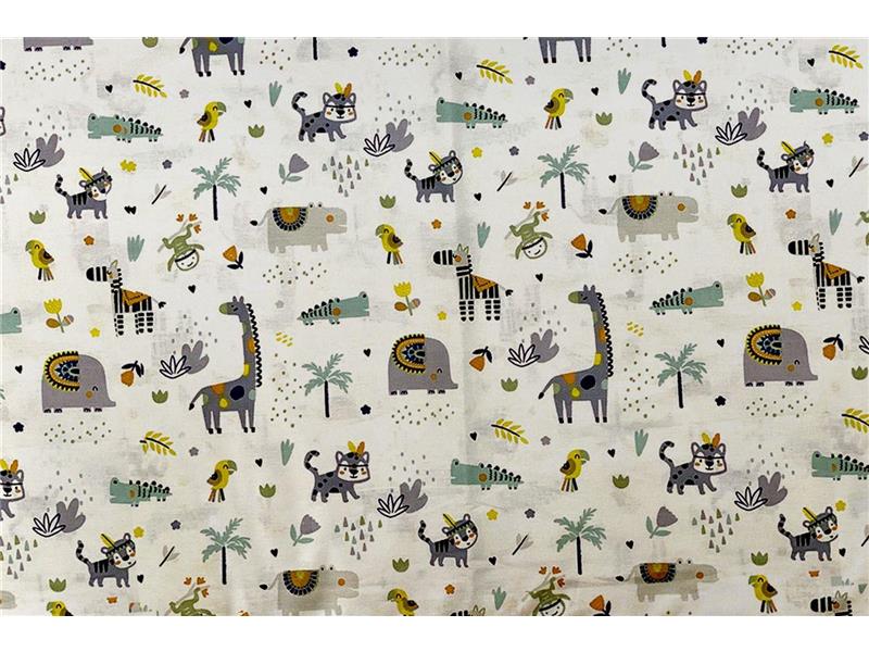 ΣΕΝΤΟΝΑΚΙ ΛΙΚΝΟΥ bebe Zoo 557 80X110 White-Grey 100% Cotton