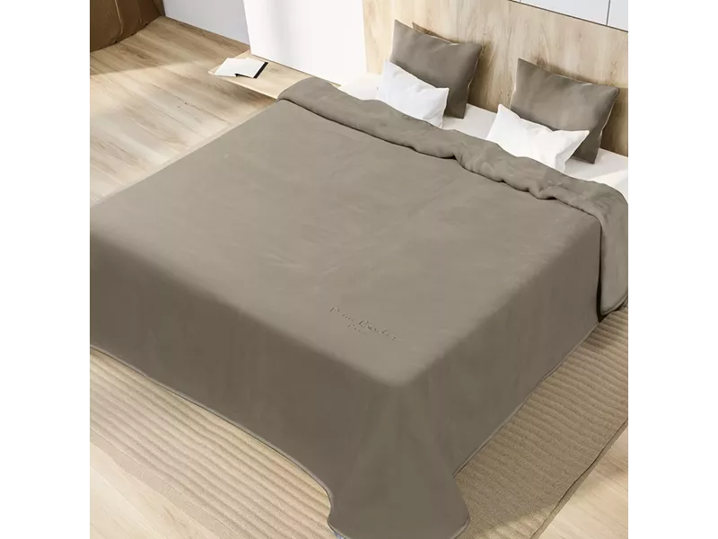 ΚΟΥΒΕΡΤΑ KING SIZE 240X260 PIERRE CARDIN NANCY 545 TAUPE(55)
