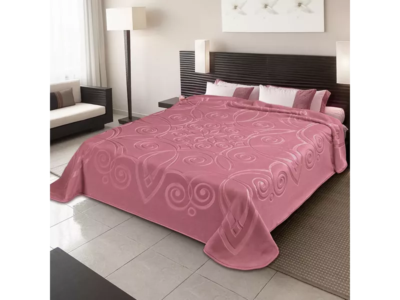 ΚΟΥΒΕΡΤΑ ΙΣΠΑΝΙΑΣ ΥΠΕΡΔΙΠΛΗ 220Χ240 BELPLA  STER 516 OPAL ROSE(64)