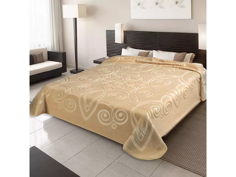 ΚΟΥΒΕΡΤΑ ΙΣΠΑΝΙΑΣ ΥΠΕΡΔΙΠΛΗ 220Χ240 BELPLA  STER 516 OFF WHITE(15)