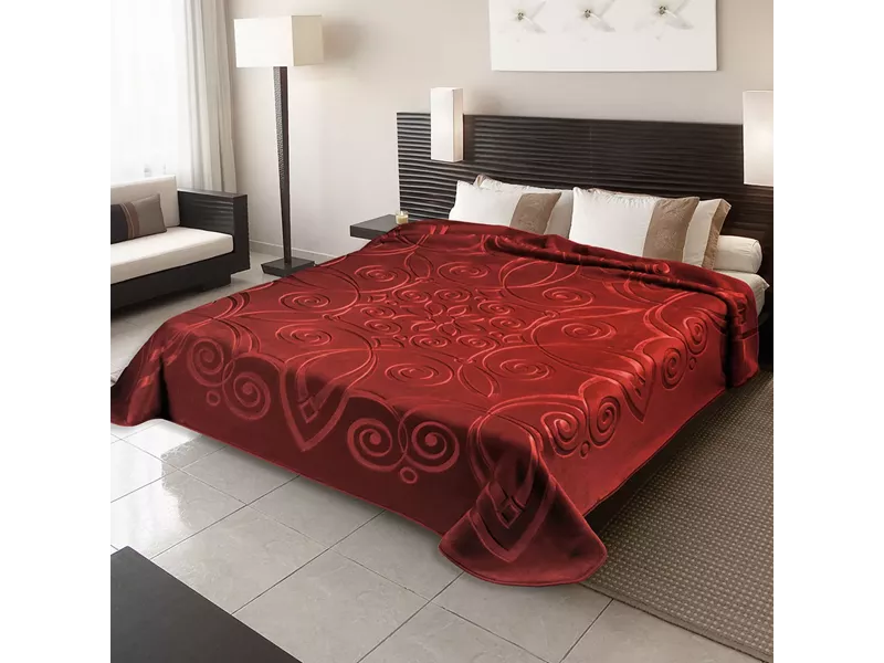 ΚΟΥΒΕΡΤΑ ΙΣΠΑΝΙΑΣ ΥΠΕΡΔΙΠΛΗ 220Χ240 BELPLA  STER 516 GRANATE(16)