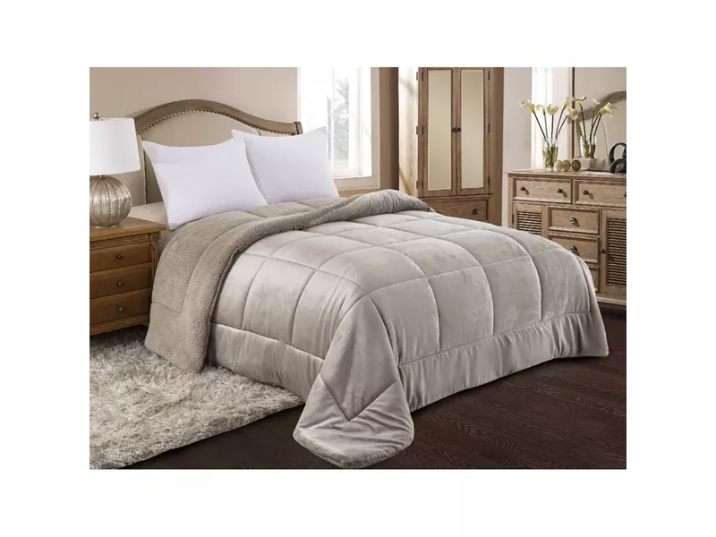 ΚΟΥΒΕΡΤΟΠΑΠΛΩΜΑ KING SIZE 240X260 ADAM HOME (805) TAUPE
