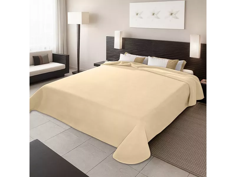 ΚΟΥΒΕΡΤΑ ΙΣΠΑΝΙΑΣ ΥΠΕΡΔΙΠΛΗ 220Χ240 BELPLA  STER PLAIN OFF WHITE(15)