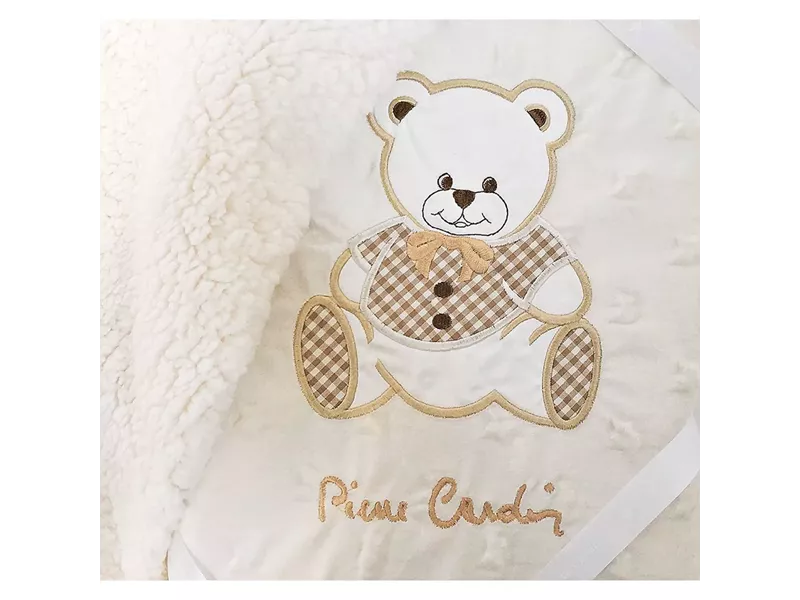 ΚΟΥΒΕΡΤΑ FLEECE/SHERPA ΑΓΚΑΛΙΑΣ 80X110 PIERRE CARDIN TEDDY BEIGE