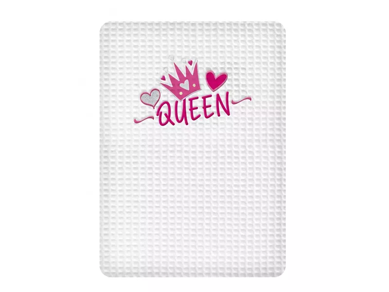 ΚΟΥΒΕΡΤΑ ΠΙΚΕ ΑΓΚΑΛΙΑΣ 80X110 ADAM HOME QUEEN WHITE