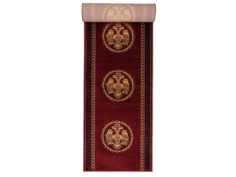 ΧΑΛΙ ΕΚΚΛΗΣΙΑΣΤΙΚΟ ATHOS 2128 BURGUNDY  ΔΙΑΔΡΟΜΟΣ 1.20Μ NewPlan