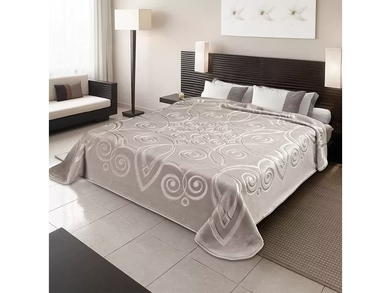 ΚΟΥΒΕΡΤΑ ΙΣΠΑΝΙΑΣ ΥΠΕΡΔΙΠΛΗ 220Χ240 BELPLA  STER 516 TAUPE(55)