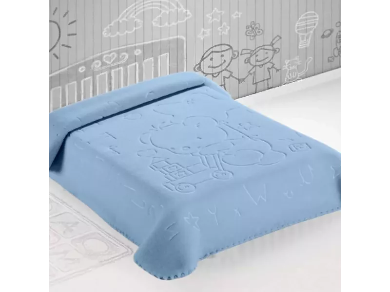 ΚΟΥΒΕΡΤΑ ΙΣΠΑΝΙΑΣ ΚΟΥΝΙΑΣ 110X140 BELPLA STER 521 BLUE