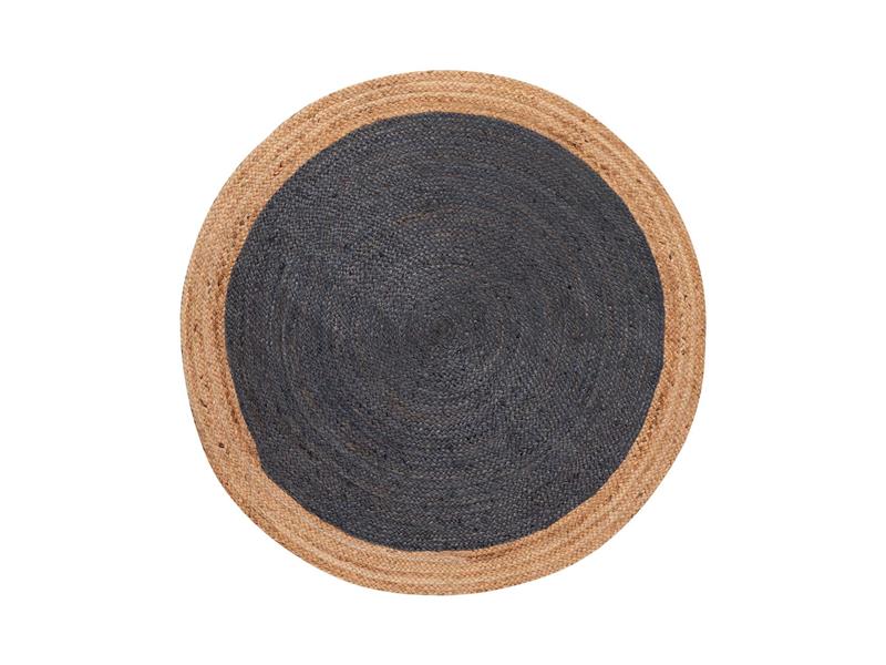 Χαλί γιούτα 1749 (150cm) natural/dark grey