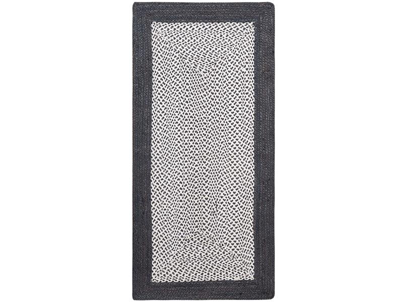 Χαλί γιούτα 1776 (60cm x 130cm) dark grey