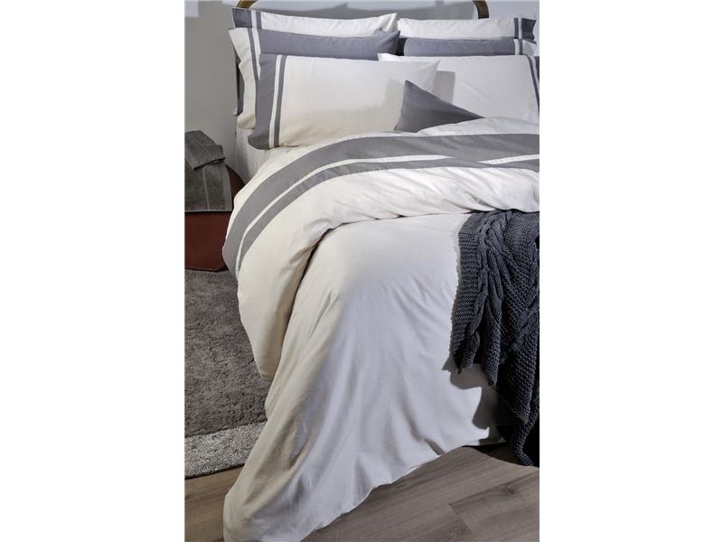 Σετ Σεντόνια Down Town Υπέρδιπλα Ecru Cotton-Wool