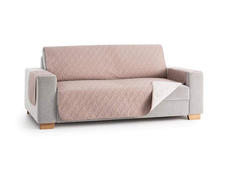 Αδιάβροχο Κάλυμμα Δίχρωμο Τριθέσιου Καναπέ Sumba Εκρού Λινό - MCDECOR