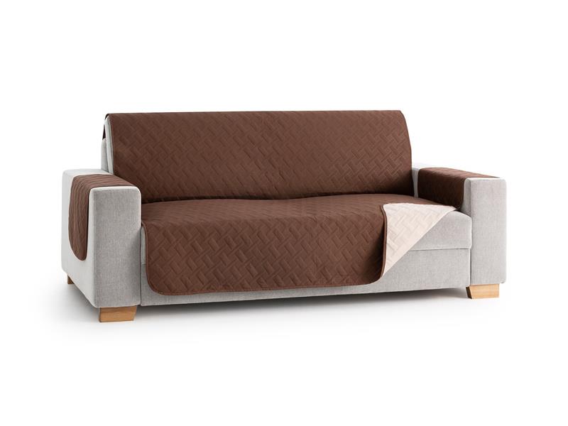 Αδιάβροχο Κάλυμμα Δίχρωμο Μεγάλου Διθέσιου Καναπέ Sumba Καφέ Μπέζ - MCDECOR