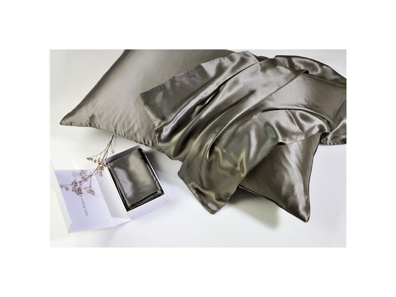 Σετ σεντόνια Μεταξωτά Down Town Mulberry Silk Dark Grey 