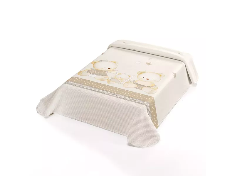 ΚΟΥΒΕΡΤΑ ΙΣΠΑΝΙΑΣ ΚΟΥΝΙΑΣ 110X140 BELPLA STER 663 BEIGE