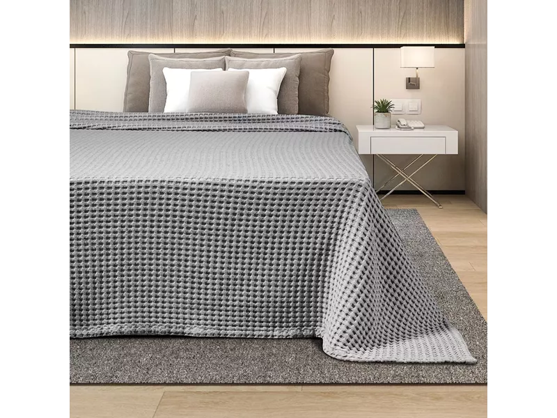 ΚΟΥΒΕΡΤΑ ΠΙΚΕ  ΥΠΕΡΔΙΠΛΗ 230X240 ADAM HOME  GREY