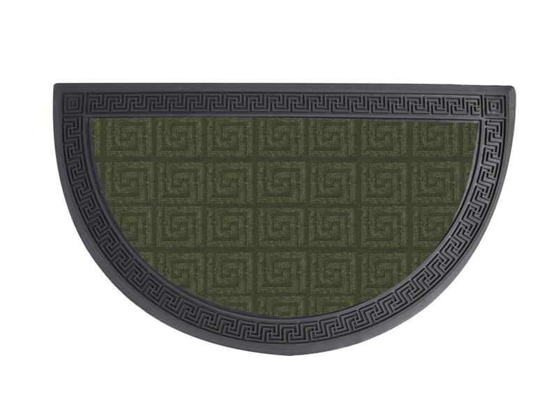Πατάκι Εισόδου Ημικυκλικό (40X60) Mcdecor Μαίανδρος Πράσινο - MCDECOR