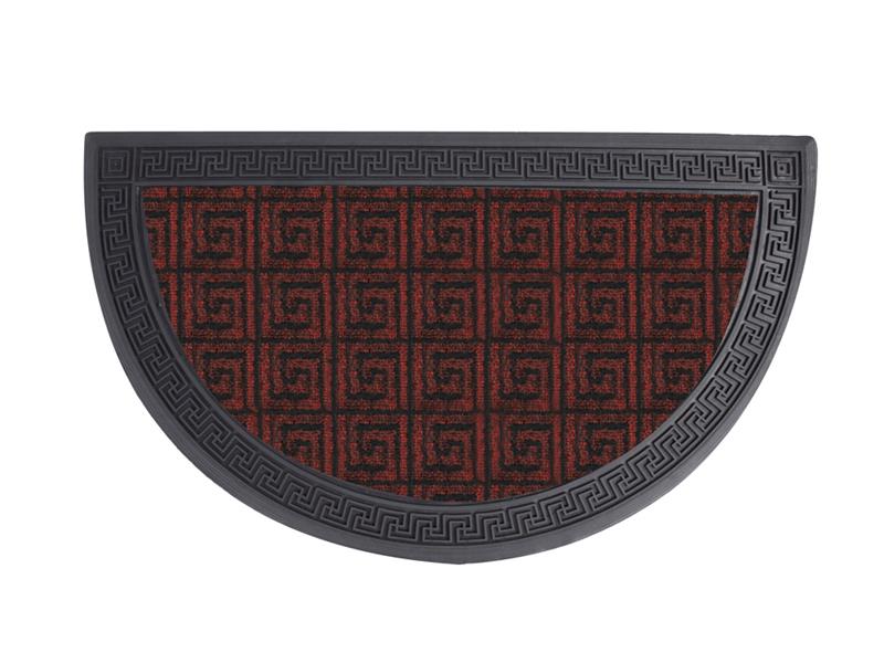 Πατάκι Εισόδου Ημικυκλικό (40X60) Mcdecor Μαίανδρος Μπορντό - MCDECOR