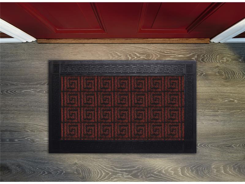 Πατάκι Εισόδου (40X60) Mcdecor Μαίανδρος Μπορντό - MCDECOR