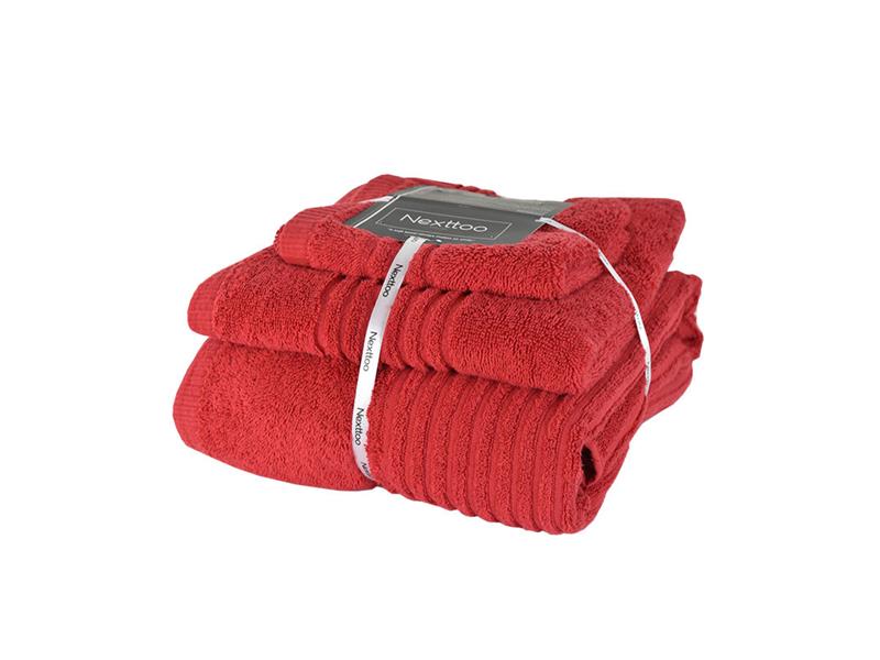 ΝΕΧΤ 5005 ΣΕΤ ΠΕΤΣΕΤΕΣ 600GR 100%CΟΤ ΡΕΝΝΙΕ 3ΤΕΜ RΕD