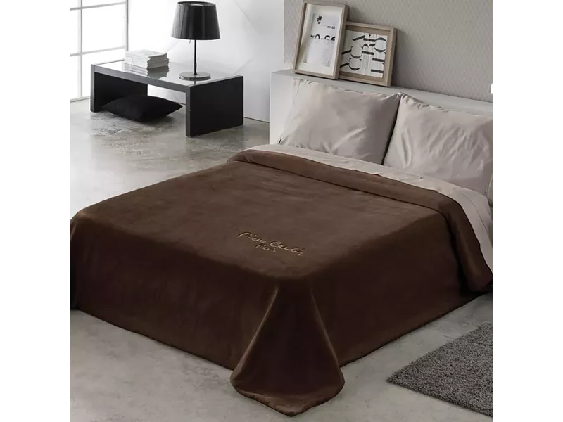 ΚΟΥΒΕΡΤΑ FLEECE PIERRE CARDIN ΜΟΝΗ 160X220  ROCHE 745 VISON (7)