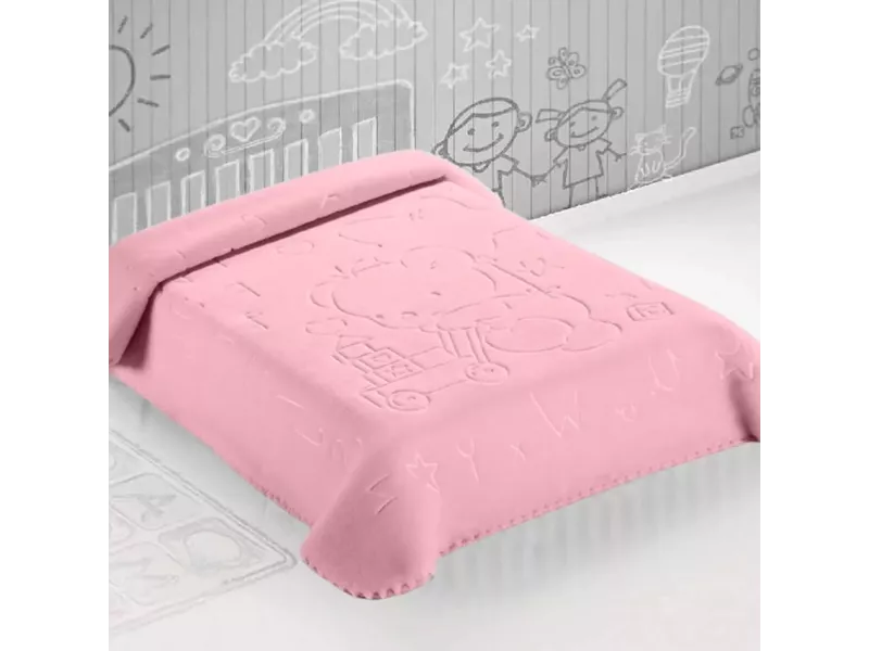 ΚΟΥΒΕΡΤΑ ΙΣΠΑΝΙΑΣ ΚΟΥΝΙΑΣ 110X140 BELPLA STER 521 PINK