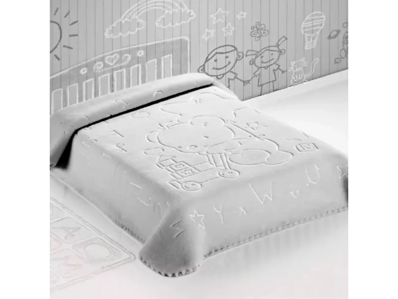 ΚΟΥΒΕΡΤΑ ΙΣΠΑΝΙΑΣ ΚΟΥΝΙΑΣ 110X140 BELPLA STER 521 GREY