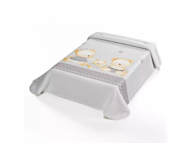 ΚΟΥΒΕΡΤΑ ΙΣΠΑΝΙΑΣ ΚΟΥΝΙΑΣ 110X140 BELPLA STER 663 GREY