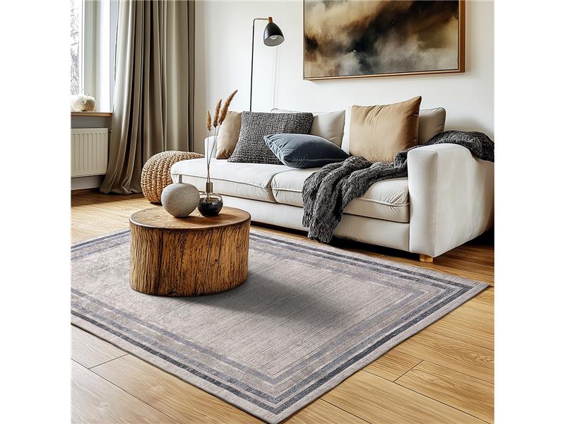 Χαλί Nirvana Art 9142 Γκρι,Σιέλ  