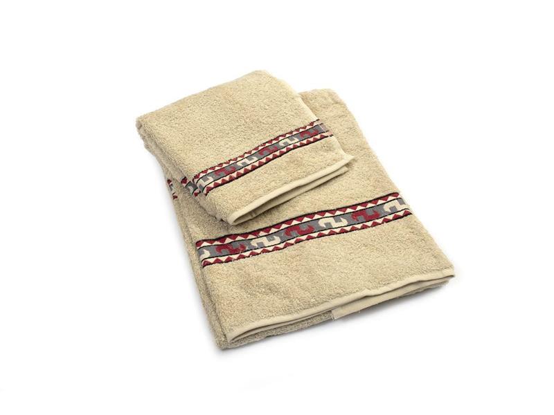Πετσέτα Σετ 2 τεμ ZUCCHI 40X60,60X110 Jacquard Μπεζ 100% Cotton