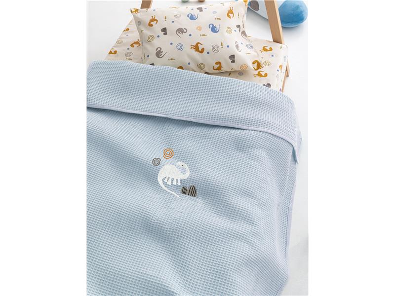 Κουβέρτα πικέ bebe Palamaiki Candy/2 Blue