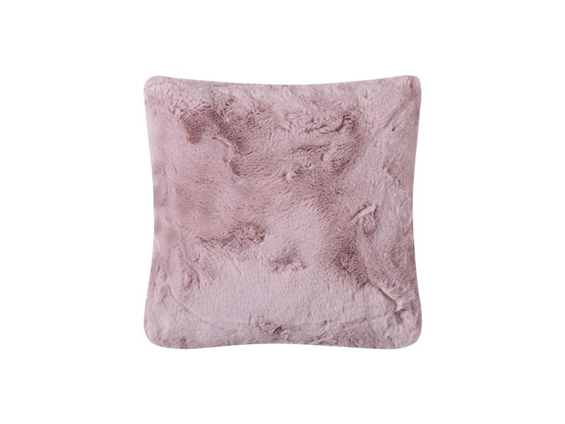 ΜΑΞΙΛΑΡΟΘΗΚΗ RABBIT FUR ΜΕ ΓΕΜΙΣΗ (45cm x 45cm) PINK/GREY