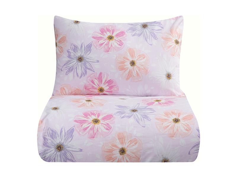 Σετ πάπλωμα μονό Hana Art 12089 160x240 Ροζ  