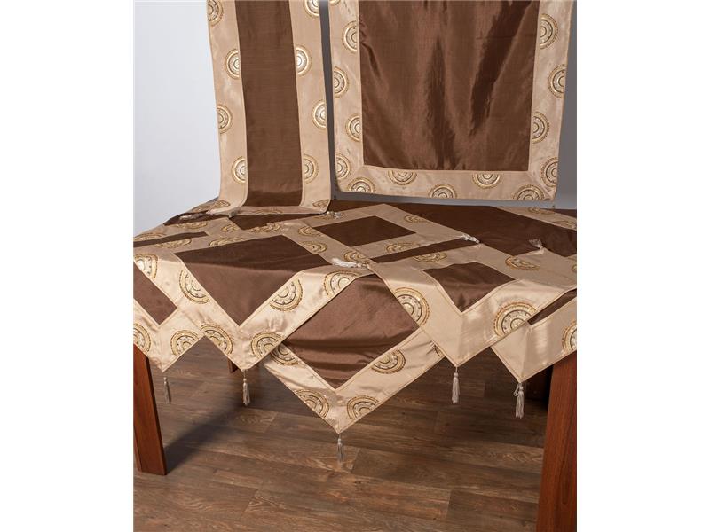 Σετ 7 τεμαχίων (90cm x 90cm, 40cm x 110cm, 130cm x 130cm, 2x40cm x 40cm, 2x55cm x 55cm) 612 ΧΜ-45 Καφέ