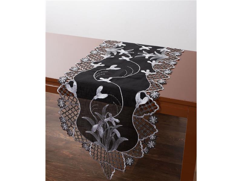 Τραβέρσα (45cm x 170cm) 8215 Μαύρο