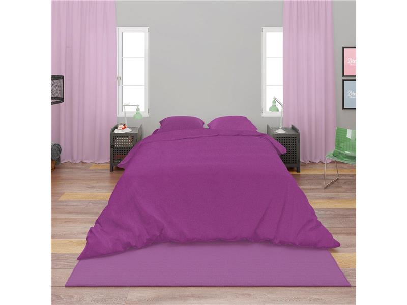 Σεντόνια Σετ 4 τεμ Solid 501 240X270 Dark Magenta 100% Cotton
