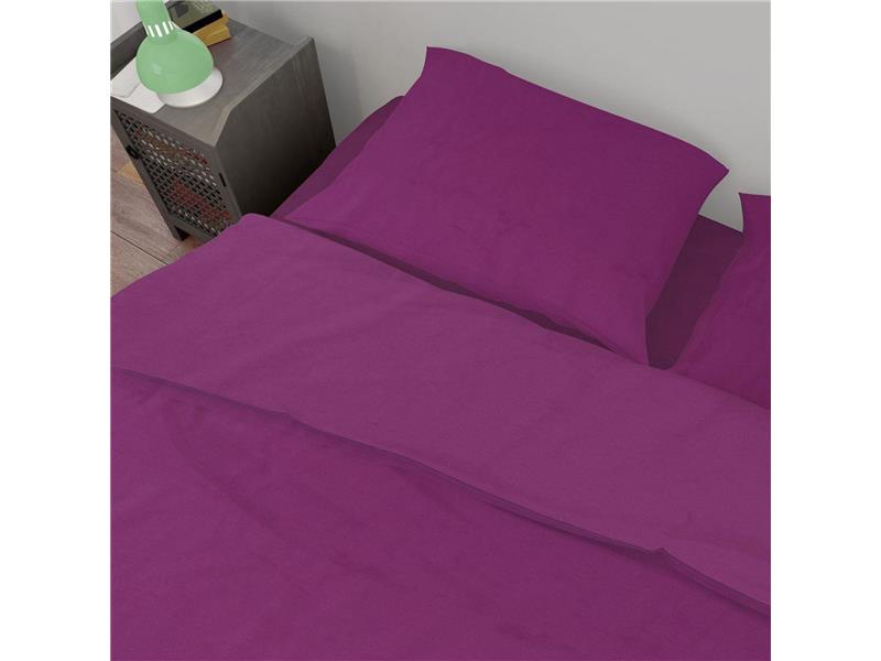 Σεντόνια Σετ 3 τεμ Solid 501 160X240 Dark Magenta 100% Cotton