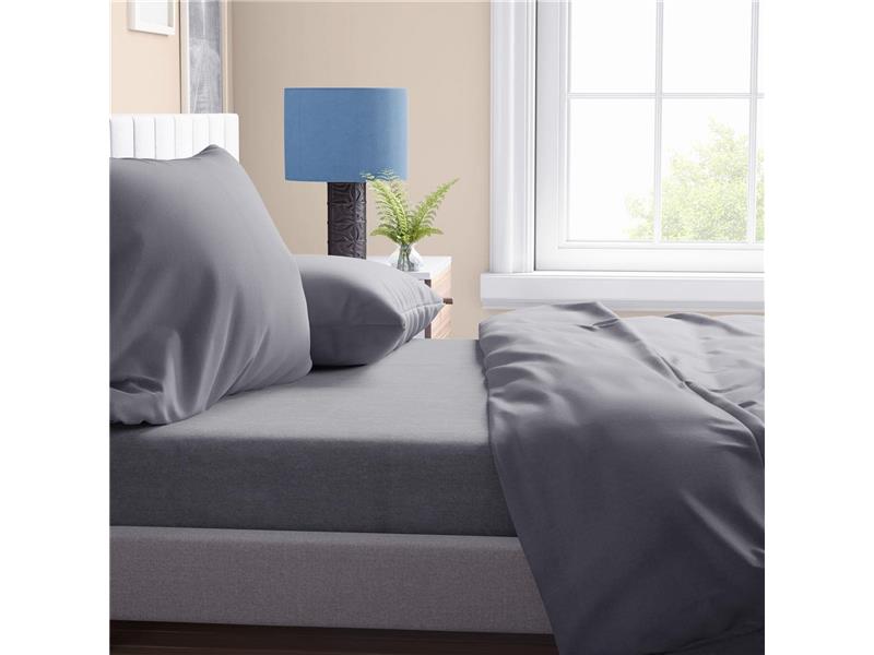 Σεντόνι 1 τεμ Solid 495 240X270 Dark grey 100% Cotton