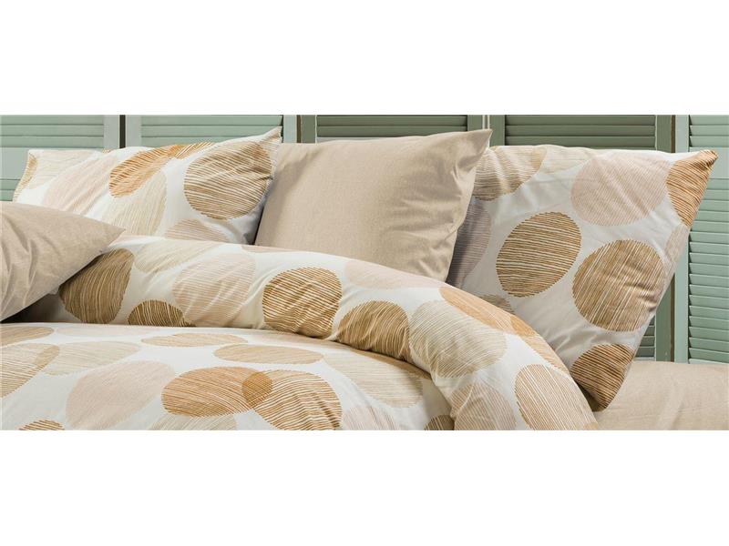 Μαξιλαροθήκη Εμπριμέ Κοραλία 465 50X70 Beige 70/30 Cott/Pol