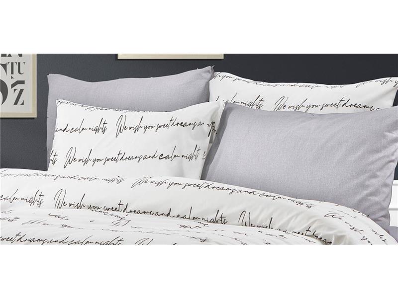 Μαξιλαροθήκη Εμπριμέ Αρίσβη 471 50X70 White 70/30 Cott/Pol